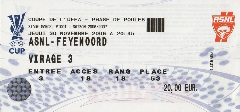 Toegangskaart Nancy-Lorraine – Feyenoord
