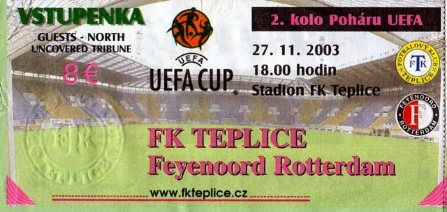 Toegangskaart SK Teplice – Feyenoord