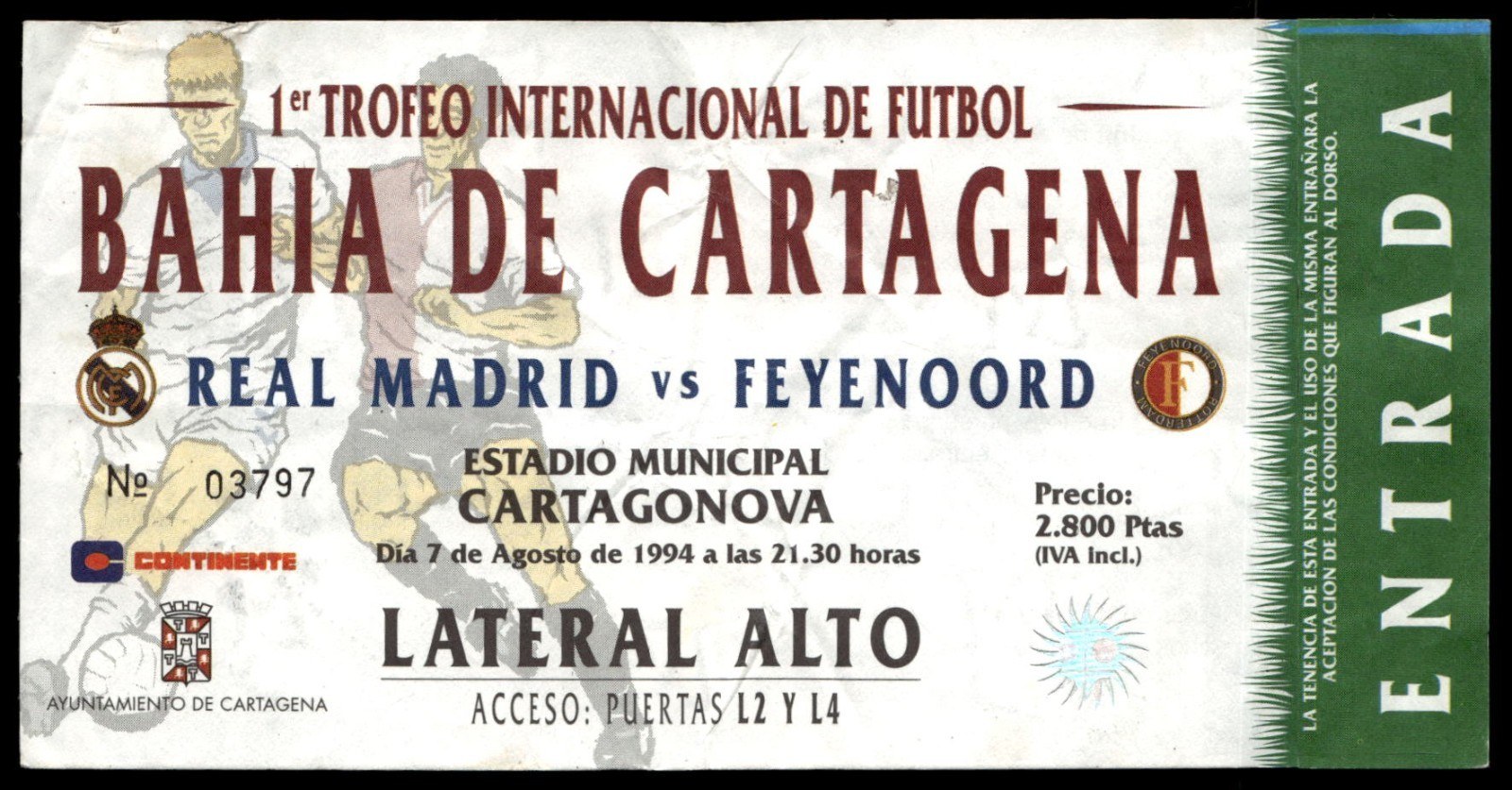 Toegangskaart Real Madrid (Spa) – Feyenoord