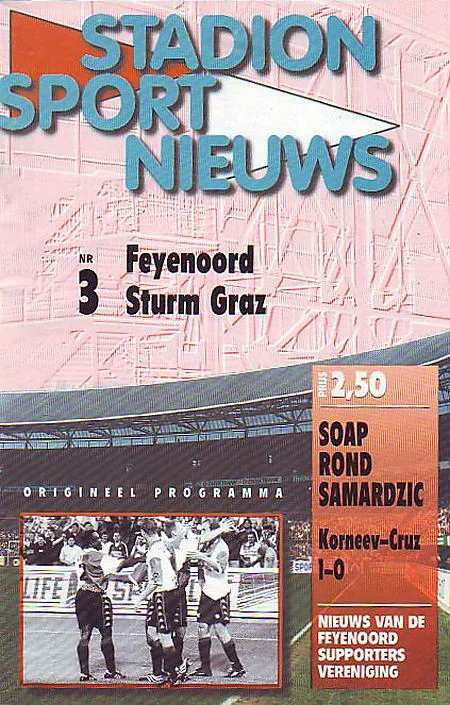 Programmaboekje Feyenoord – Sturm Graz