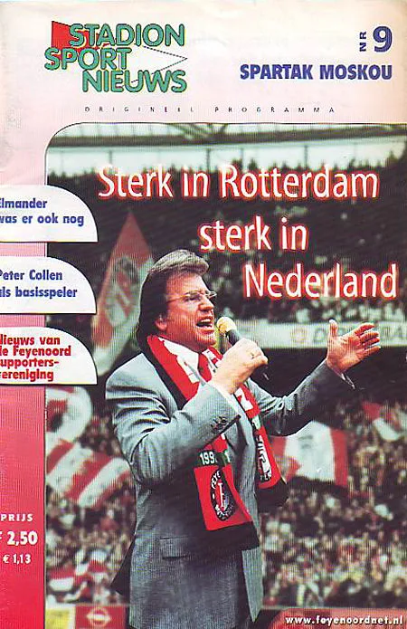 Programmaboekje Feyenoord – Spartak Moskou
