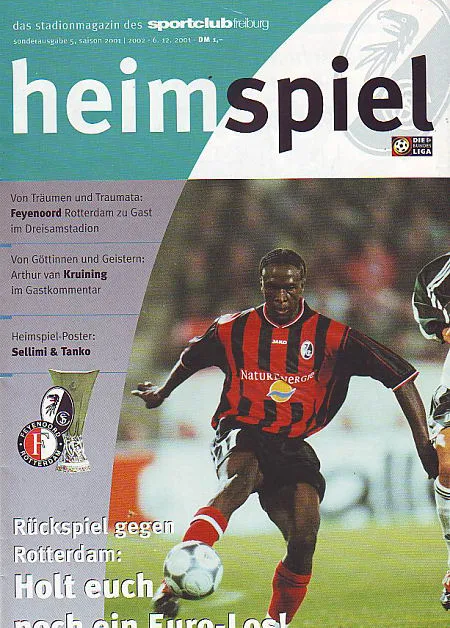 Programmaboekje SC Freiburg – Feyenoord