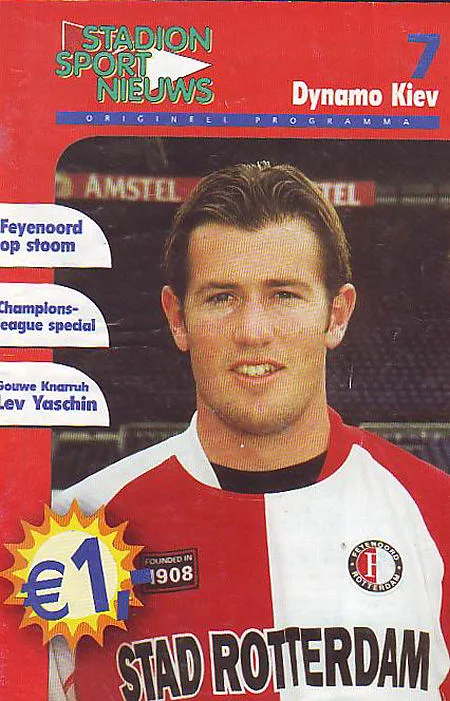Programmaboekje Feyenoord – Dinamo Kiev
