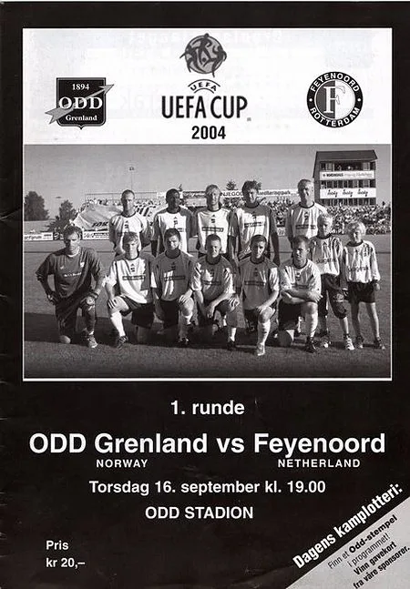 Programmaboekje Odd Grenland – Feyenoord