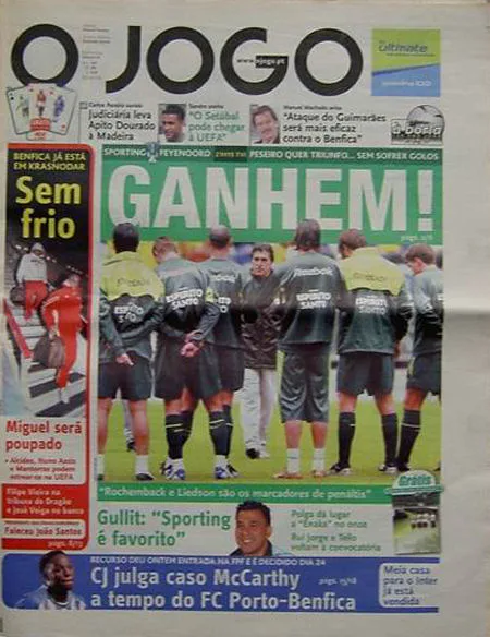 Programmaboekje Sporting Portugal – Feyenoord