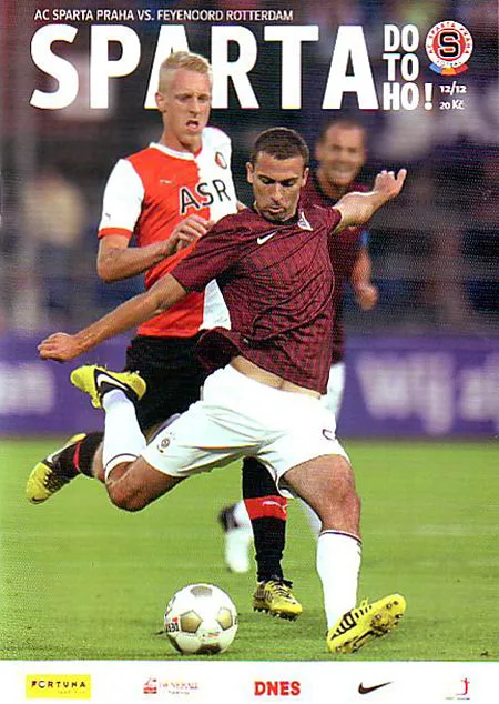 Programmaboekje Sparta Praag – Feyenoord