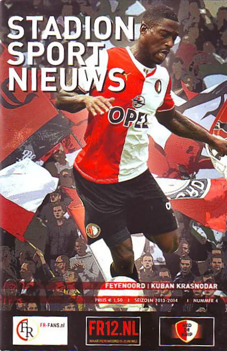 Programmaboekje Feyenoord – Kuban Krasnodar (1928-2018)