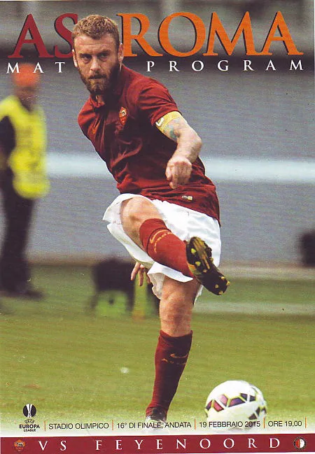 Programmaboekje AS Roma – Feyenoord