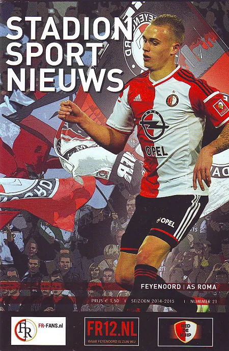 Programmaboekje Feyenoord – AS Roma
