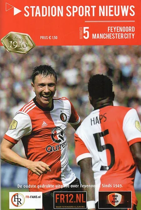 Programmaboekje Feyenoord – Manchester City