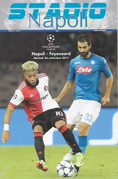 Programmaboekje Napoli – Feyenoord