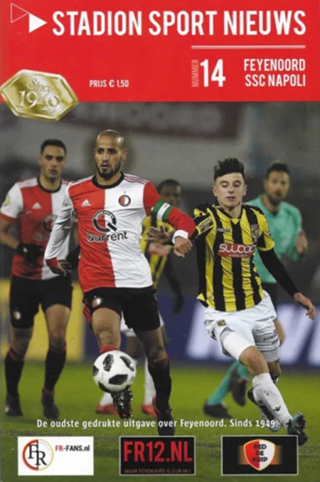 Programmaboekje Feyenoord – Napoli