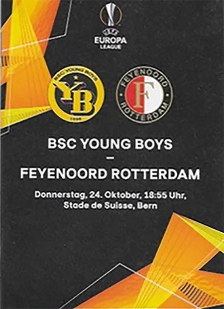 Programmaboekje BSC Young Boys – Feyenoord