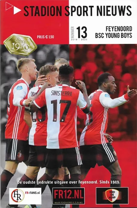 Programmaboekje Feyenoord – BSC Young Boys