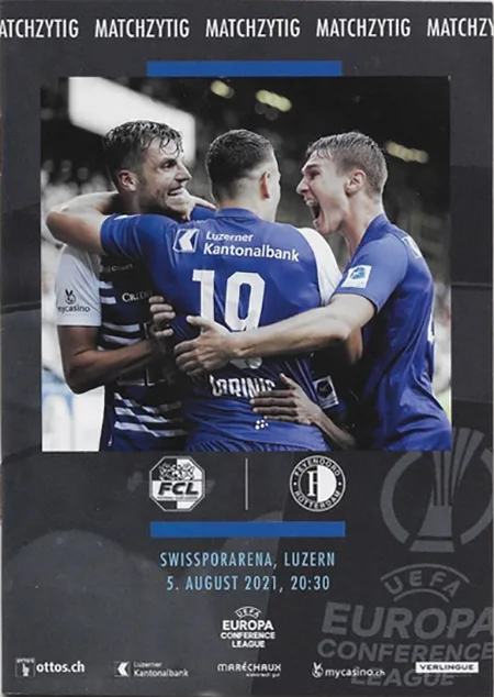 Programmaboekje FC Luzern – Feyenoord
