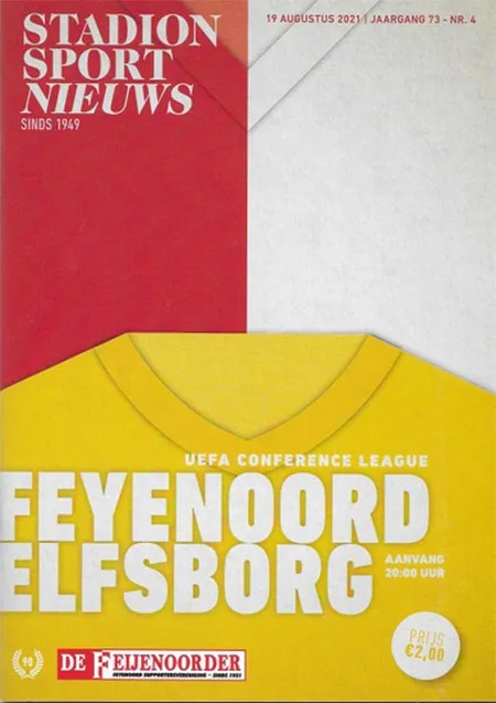 Programmaboekje Feyenoord – IF Elfsborg