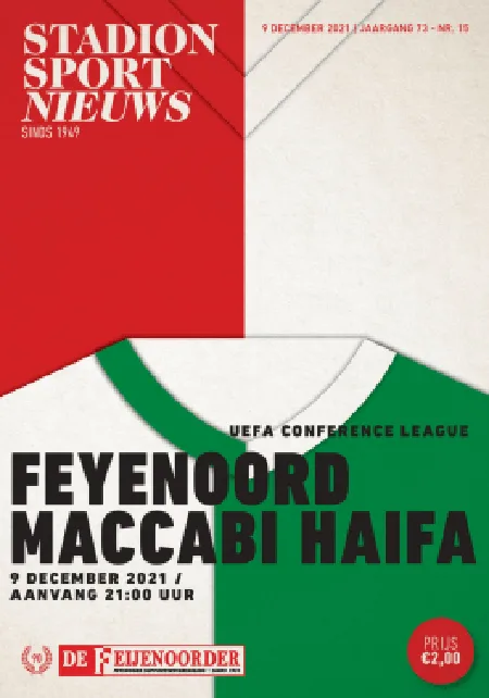 Programmaboekje Feyenoord – Maccabi Haifa