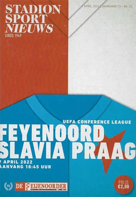 Programmaboekje Feyenoord – Slavia Praag