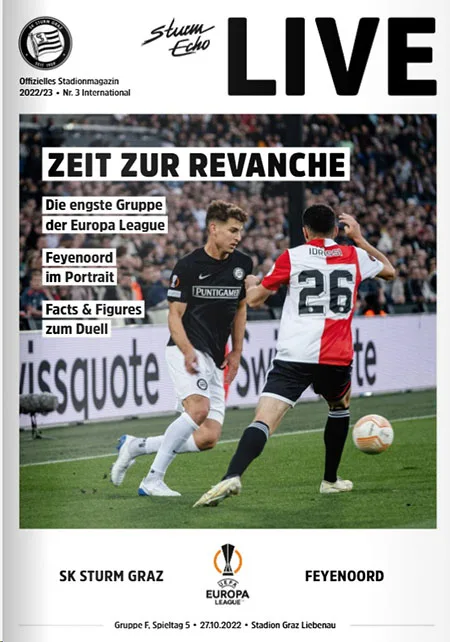 Programmaboekje Sturm Graz – Feyenoord