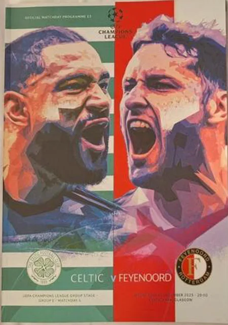 Programmaboekje Celtic – Feyenoord