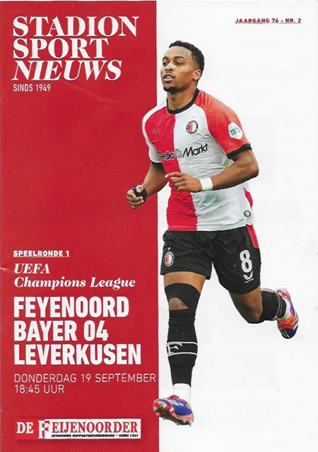 Programmaboekje Feyenoord – Bayer Leverkusen