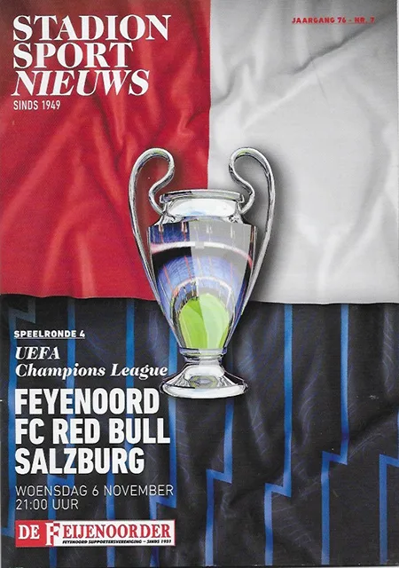 Programmaboekje Feyenoord – Red Bull Salzburg