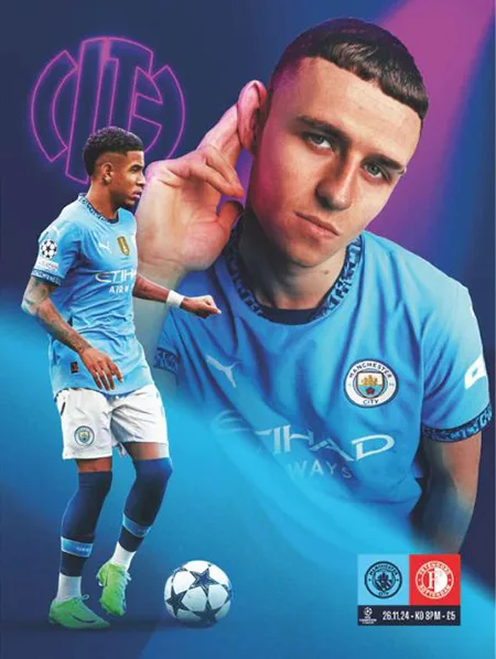 Programmaboekje Manchester City – Feyenoord