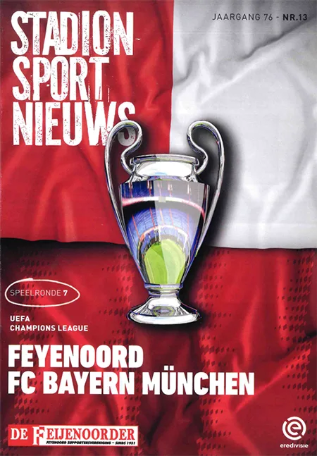 Programmaboekje Feyenoord – Bayern München