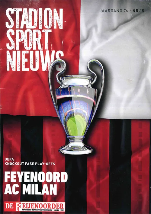 Programmaboekje Feyenoord – AC Milan