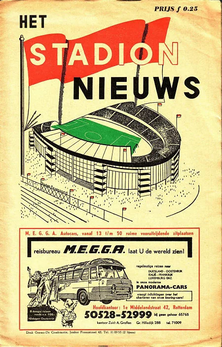 Programmaboekje Feyenoord – IFK Göteborg