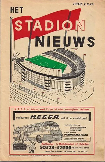 Programmaboekje Feyenoord – Vasas Boedapest
