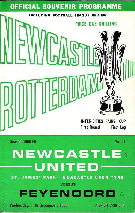 Programmaboekje Newcastle United – Feyenoord