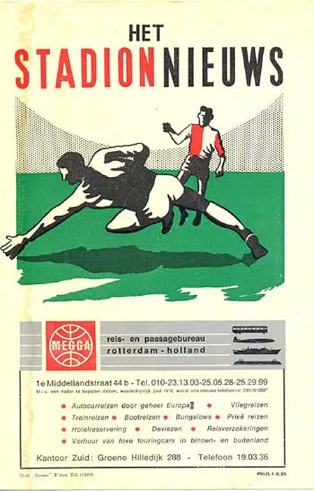Programmaboekje Feyenoord – FC Vorwarts