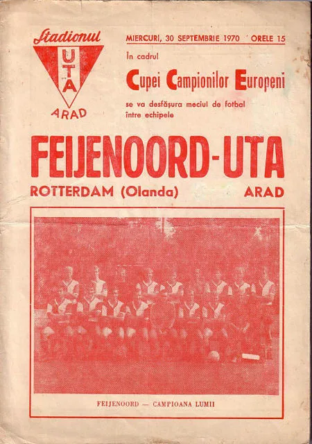 Programmaboekje UT Arad – Feyenoord
