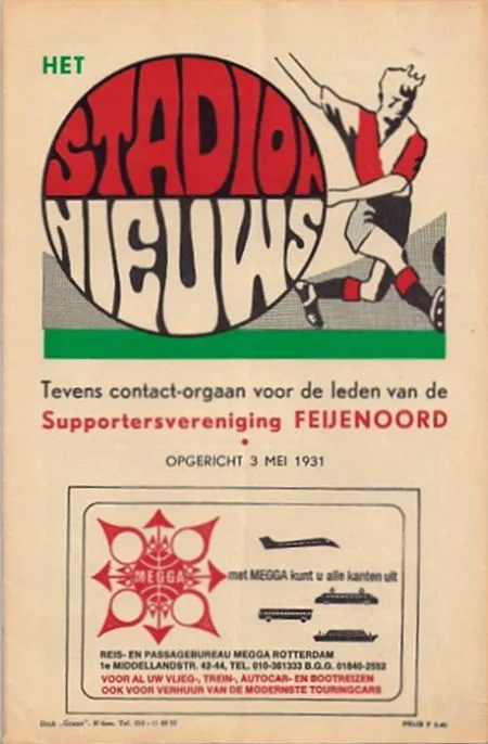 Programmaboekje Feyenoord – Gwardia Warschau