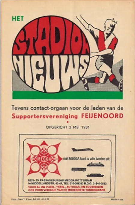 Programmaboekje Feyenoord – Standard Luik