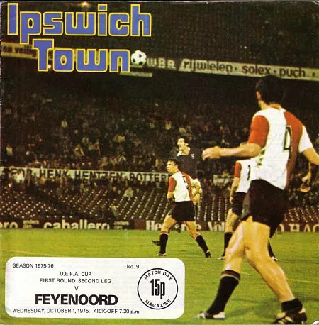 Programmaboekje Ipswich Town – Feyenoord