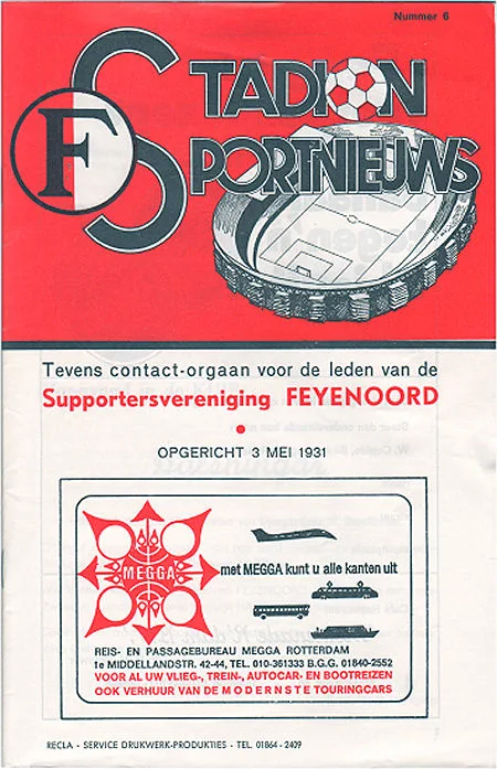 Programmaboekje Feyenoord – Djurgårdens IF