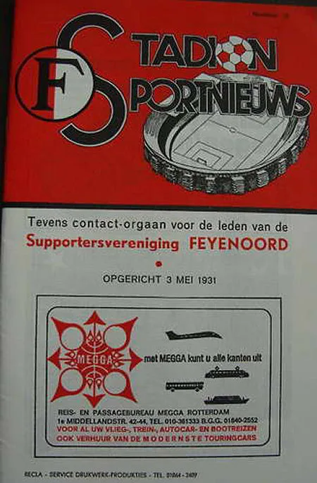 Programmaboekje Feyenoord – 1. FC Kaiserslautern