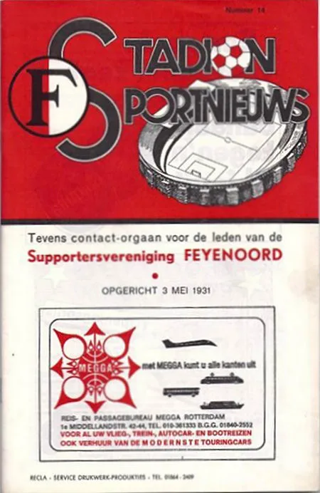 Programmaboekje Feyenoord – Espanyol RCD