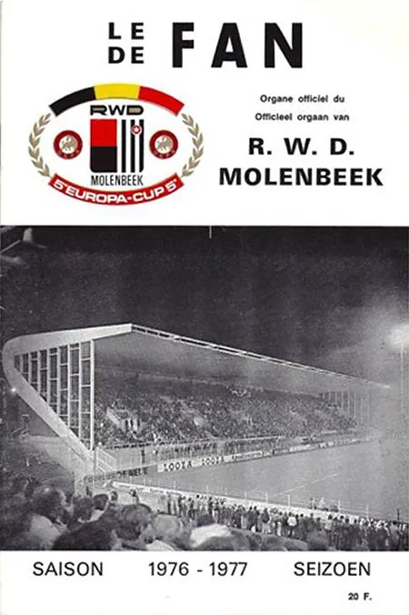 Programmaboekje RWD Molenbeek – Feyenoord