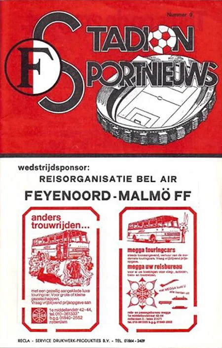 Programmaboekje Feyenoord – Malmö FF