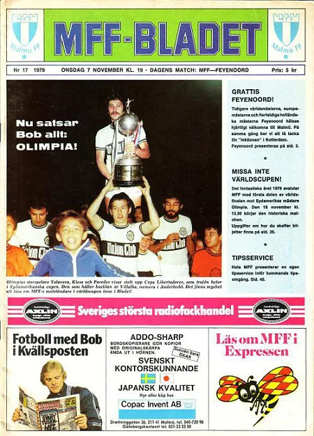 Programmaboekje Malmö FF – Feyenoord