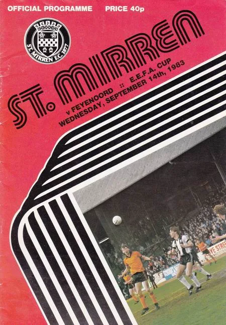 Programmaboekje St. Mirren – Feyenoord