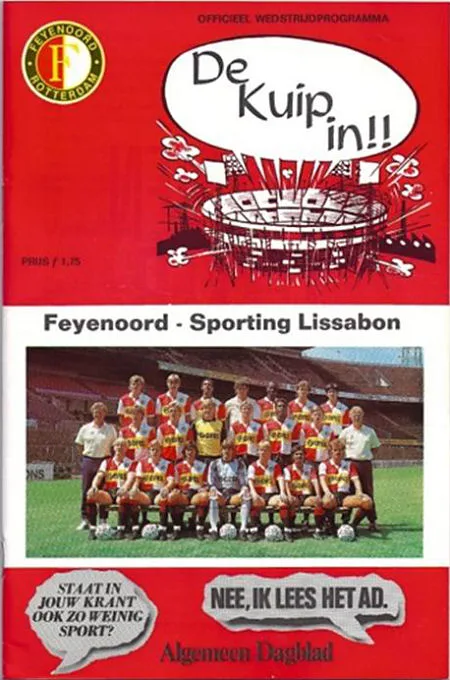 Programmaboekje Feyenoord – Sporting Portugal