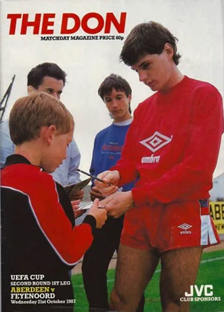Programmaboekje Aberdeen – Feyenoord