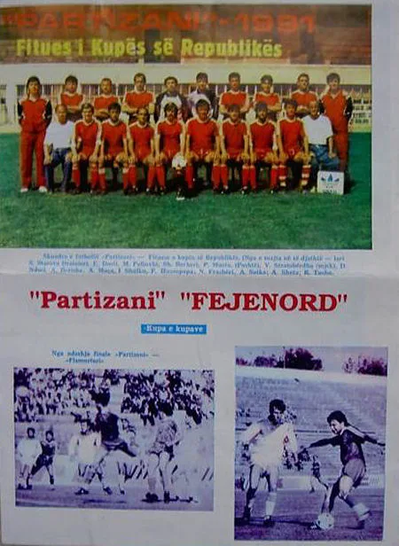 Programmaboekje Partizan Tirana – Feyenoord