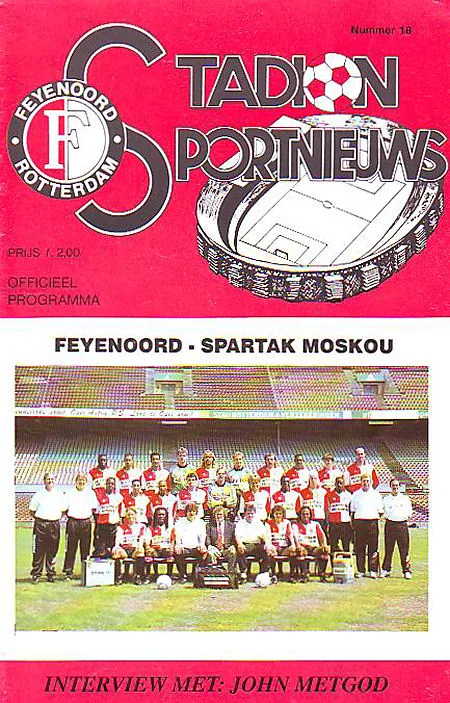 Programmaboekje Feyenoord – Spartak Moskou