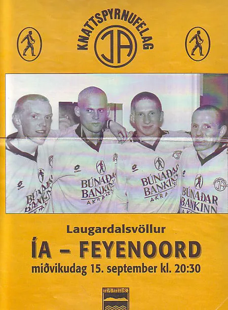 Programmaboekje IA Akranes – Feyenoord