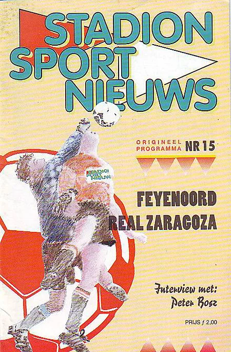 Programmaboekje Feyenoord – Real Zaragoza